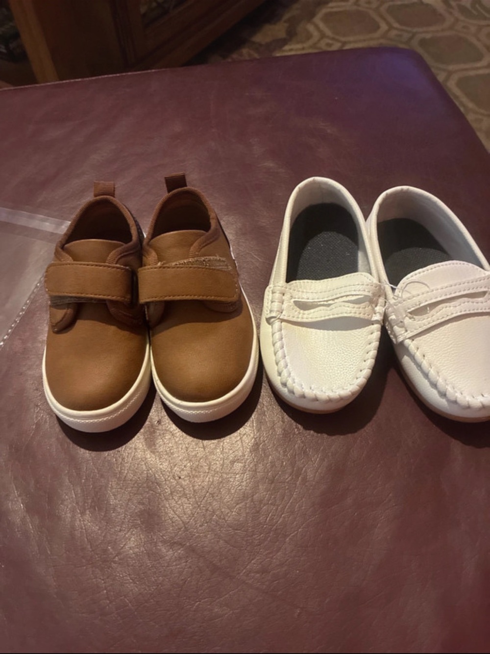 jumping beans Brown and White Kids Dress Shoes Set